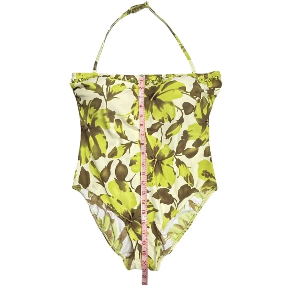 NWT NEWPORT NEWS | Tropical Floral Halter One Piece Swimsuit Swimwear Beach 14